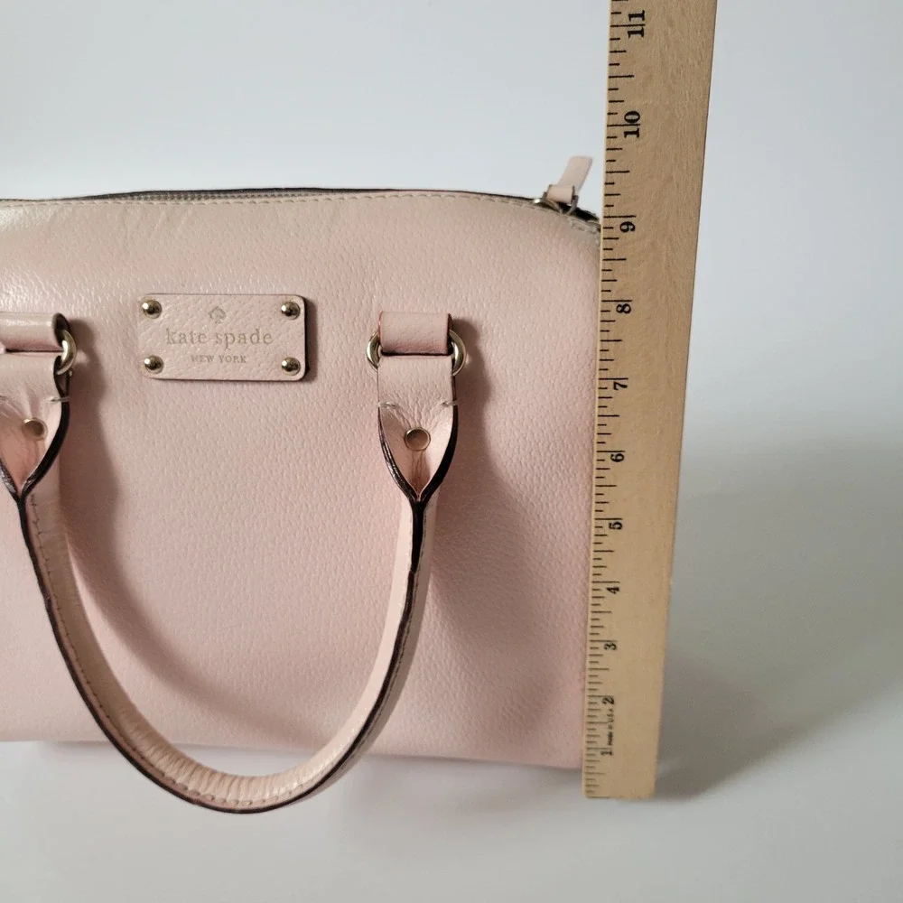 Kate Spade Wellesley Alessa Satchel Light Pink Saffiano Leather Coquette Pastel